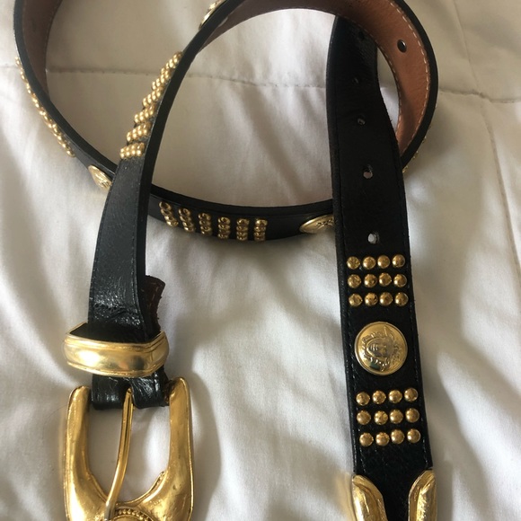 Giani Versace black and gold belt unisex - Picture 6 of 8